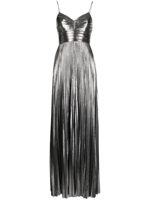 Cherith pleated dress - Silver