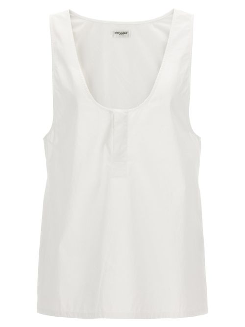 -Henley Top Bianco-Donna
