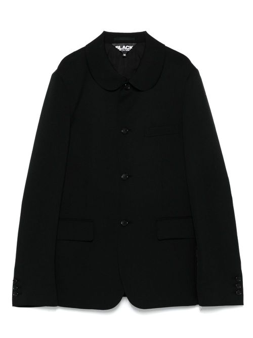 Black Comme Des Garçons zip-detail blazer