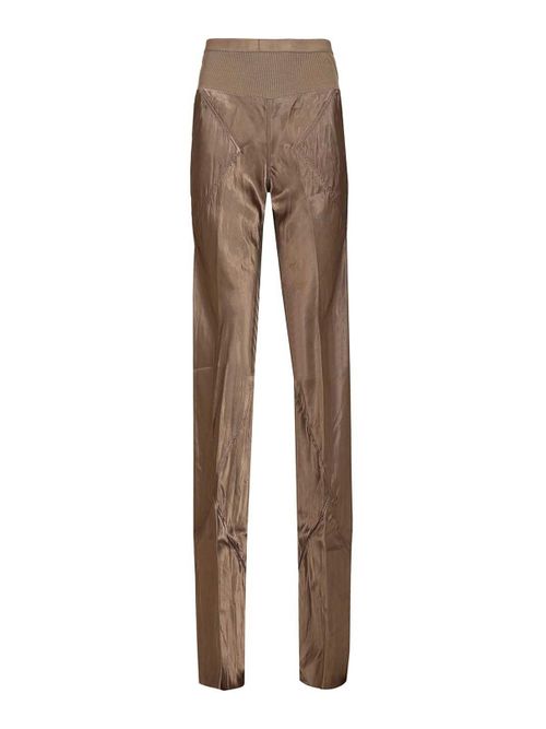 Bias Satin Flared Trousers