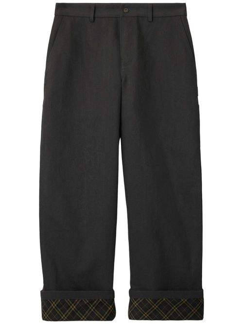 Cotton carpenter trousers - Black