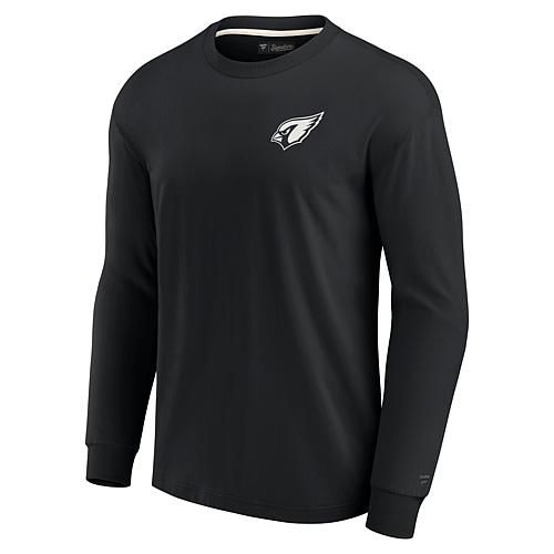 Unisex Black Arizona Cardinals Super Soft Long Sleeve T-Shirt - 3XL