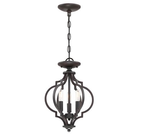 Trade Winds Lighting 3-Light Ceiling Light In Oil Rubbed Bronze - TW80060-ORB