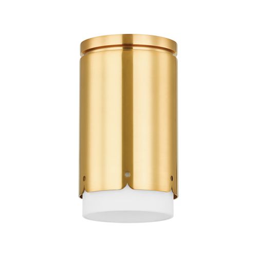 Aged Brass Flush Mount from the Asa Collection