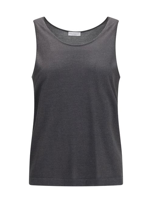Luminous Knit Tank Top — Gray