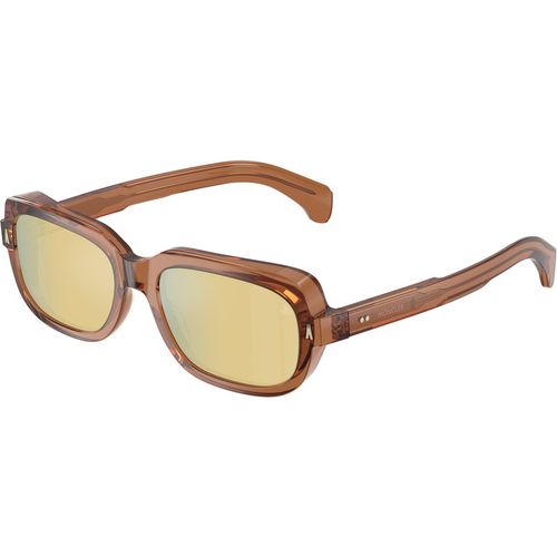 Moncler Unisex Moncler ME6008 SUNTRAP 3017F9 Sunglasses Acetate Orange Brown Pillow Mirror