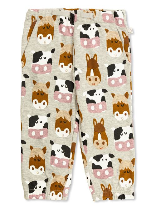 Graphic-print track pants - Grey