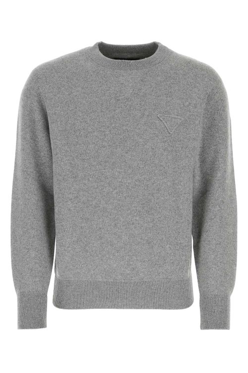Cashmere Blend Sweater — Gray