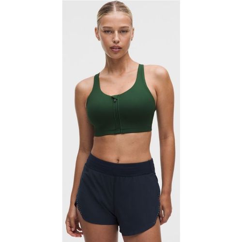 Lululemon – Women's Energy Zip-Front Sports Bra High-Support, B–G Cups – Color Green