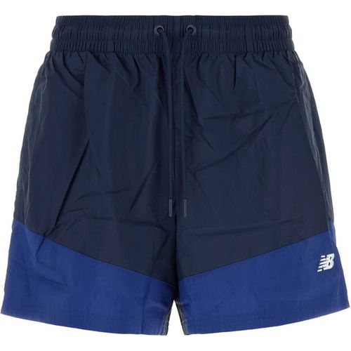 New Balance Navy Blue Nylon Bermuda Short