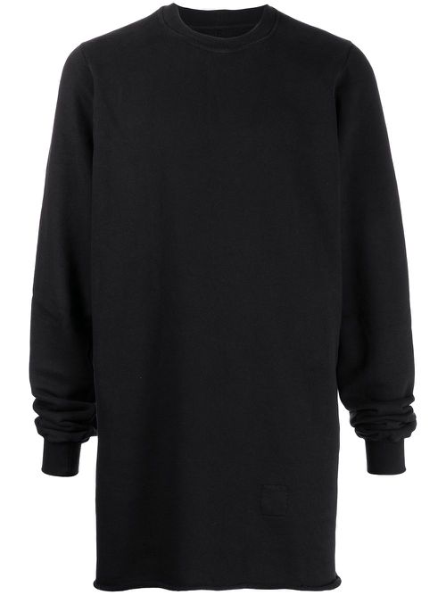 Cut-out cotton sweatshirt - Black