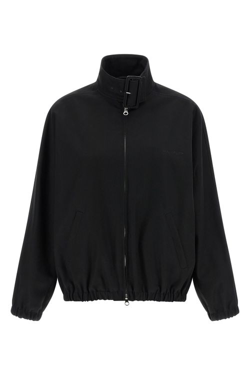 'Buckle Zipped Bomber' Jacket