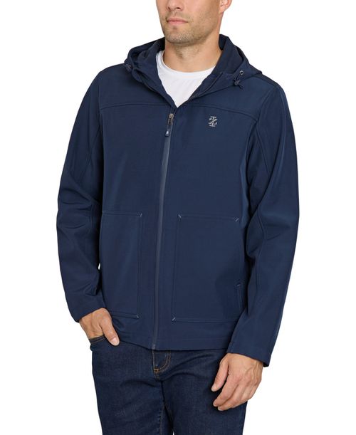 Men's Hooded Softshell Jacket - Navy