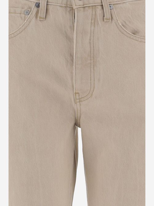 Cotton Five-Pocket Trousers — Ivory