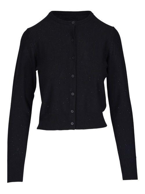 Kinross Cashmere crew-neck cardigan - Black