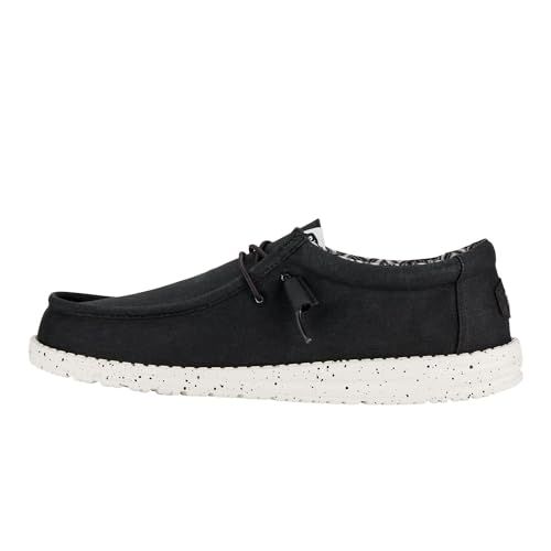 Hey Dude Men's Wally Stretch Canvas Light Grey