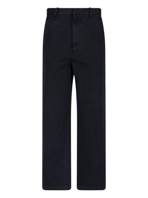 High-Waist Straight-Leg Trousers