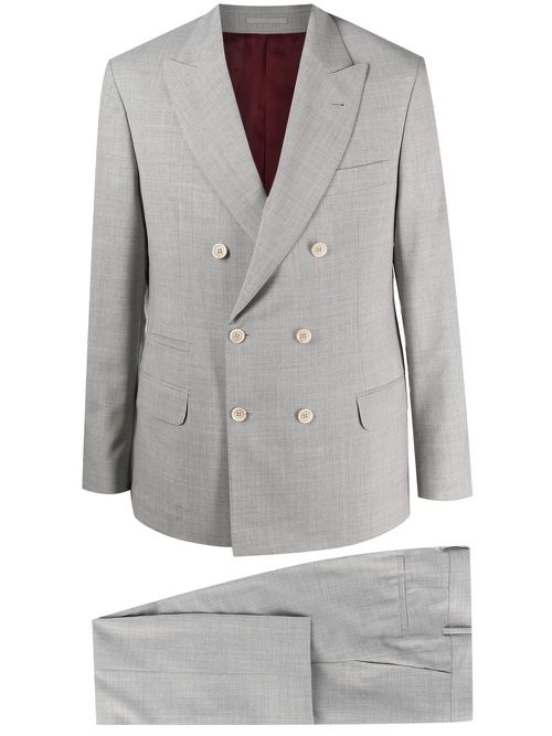 Double-breasted two-piece suit - Grey
