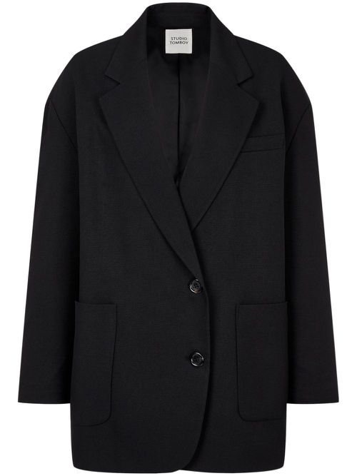 Single-breasted blazer - Black