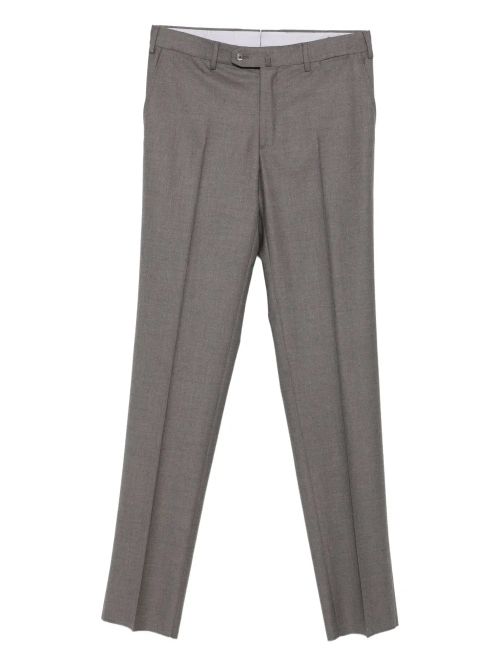 Wool Tailored Trousers — Grey
