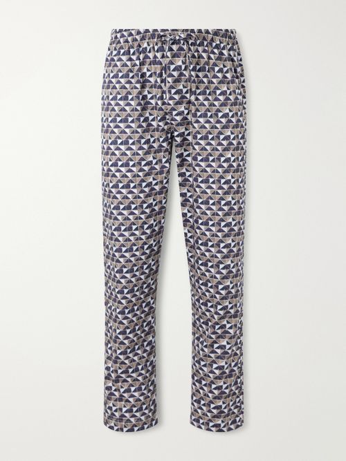 Printed Cotton-Sateen Pyjama Trousers