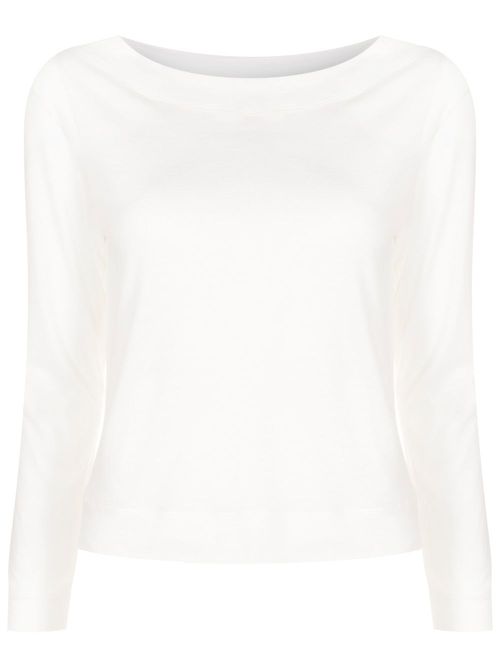 Crew-neck jersey T-shirt - White