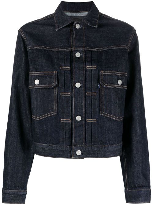 Logo-buttons denim jacket - Blue