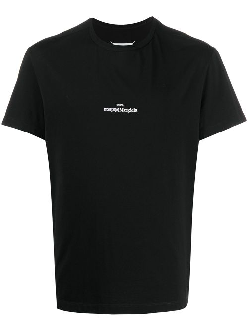 Distorted-logo cotton T-shirt