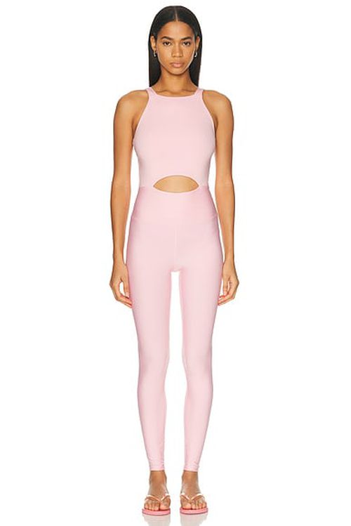 YEAR OF OURS Cut Out Onesie in Strawberry Cream - Pink. M also in L