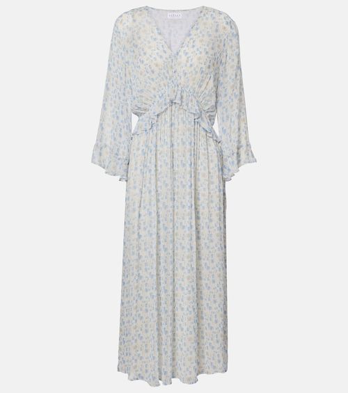 Aerin floral sheer maxi dress