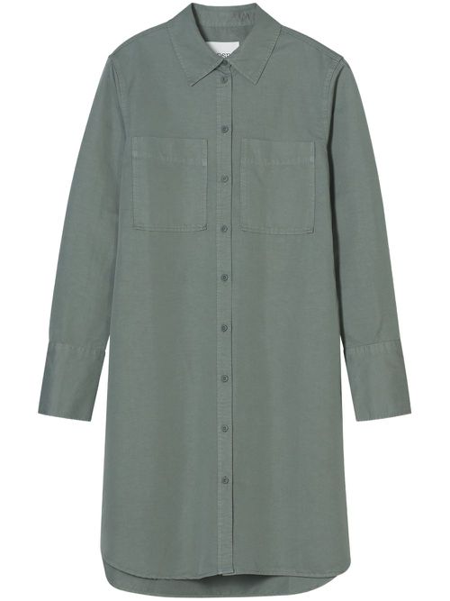 Belted shirt dress - Green