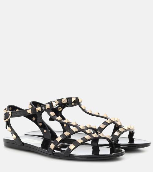 Rockstud jelly sandals