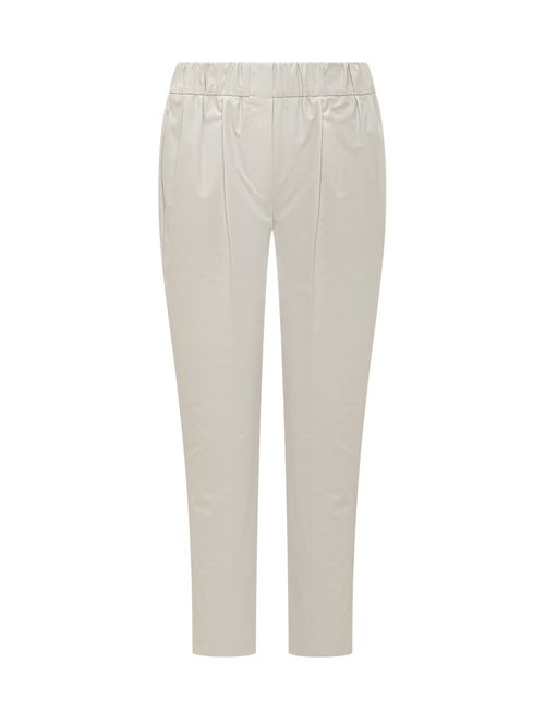 Beige Relaxed Joggers Pants