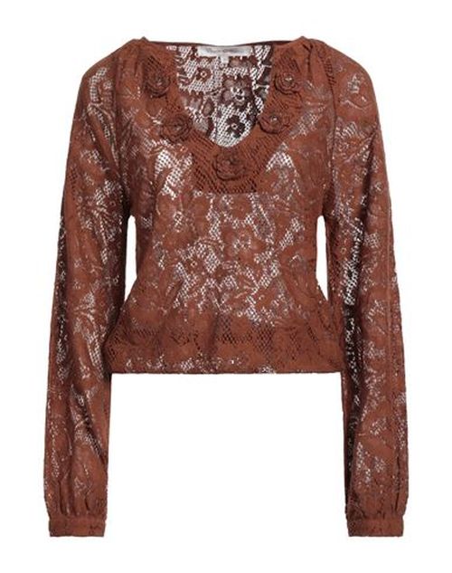 Woman Top Brown Size L Cotton