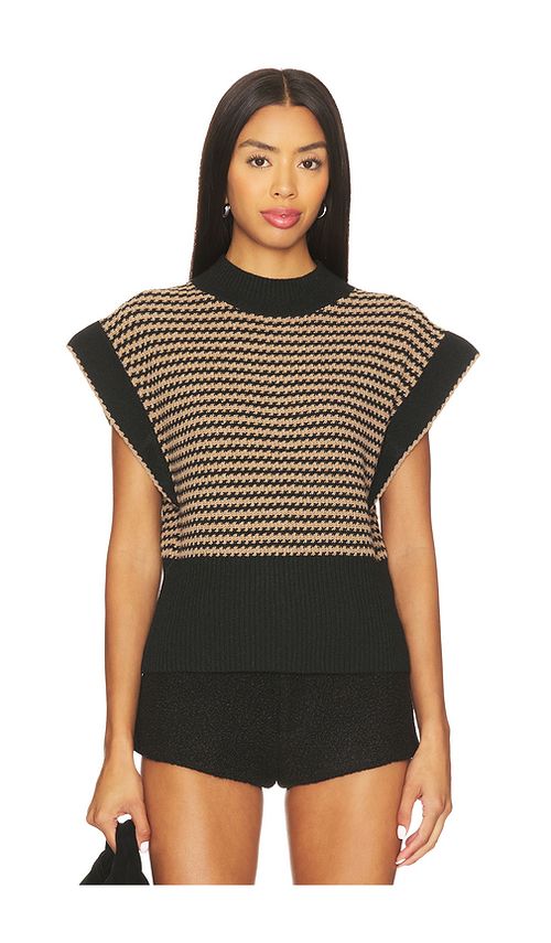 LNA Ellisa Sleeveless Sweater in Beige. S. Also in L