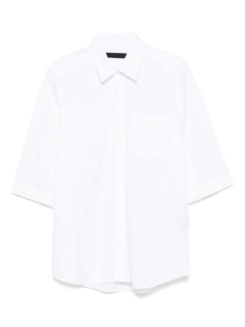 ALAINPAUL logo-embroidered shirt - White