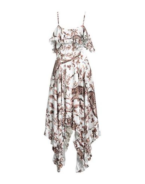 Woman Midi dress Ivory Size 4 Polyester, Elastane