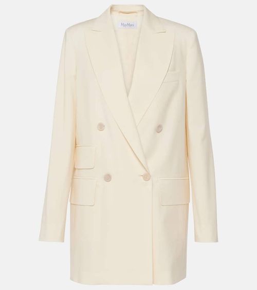 Double-breasted virgin wool blazer
