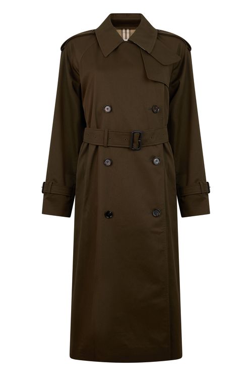 Long Trench Coat with Belt