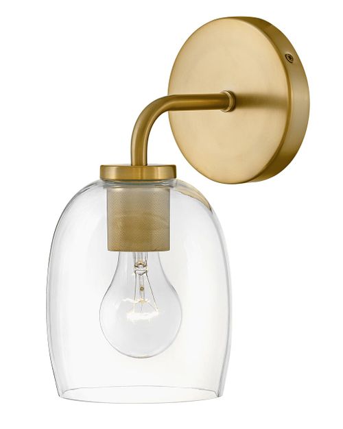 Percy Bathroom Vanity Light in Lacquered Bra