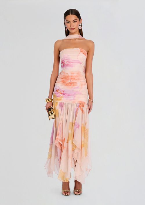 Teryn Silk Chiffon Dress