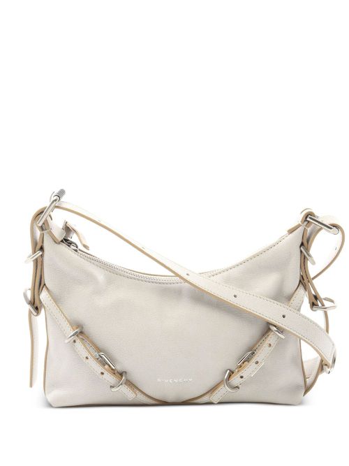 2020s leather shoulder bag - White