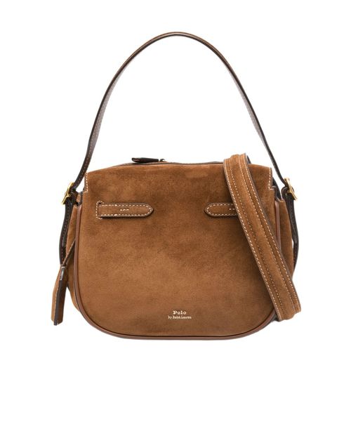 Suede shoulder bag