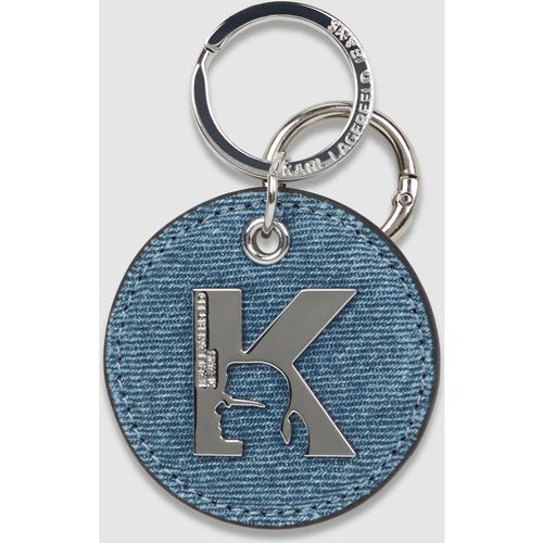 Kl Jeans - Schlüsselanhänger Aus Denim Mit K-logo, Damen, Blau, Größe: One