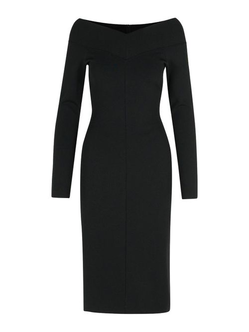 Black Viscose Blend Dress