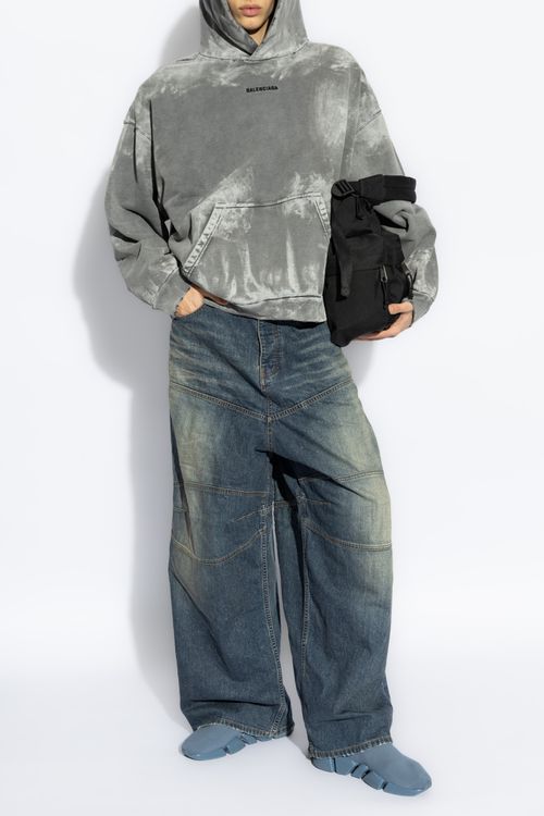 Wide-leg Jeans, Men's, Blue