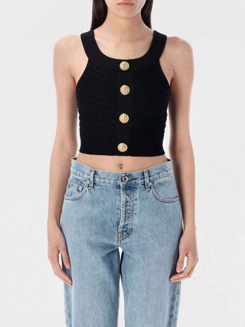 Top BALMAIN Woman color Black
