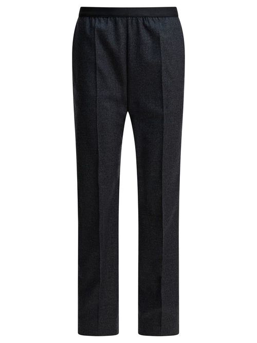Straight-Leg Pants In Wool