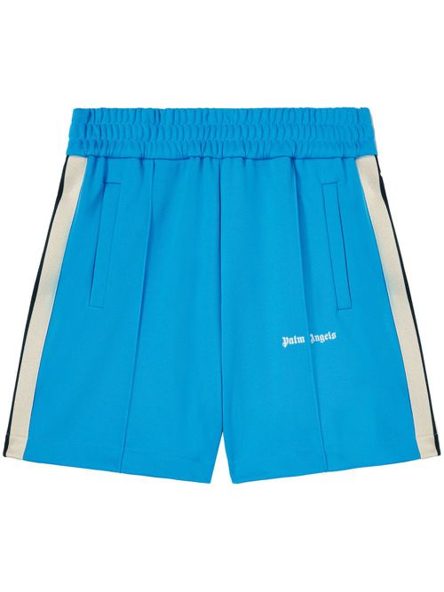 Logo-print track shorts - Blue