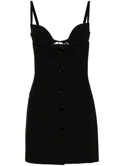 Button-up mini dress - Black